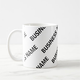 Ihr Firmenname Muster   Schwarz & Weiß Kaffeetasse