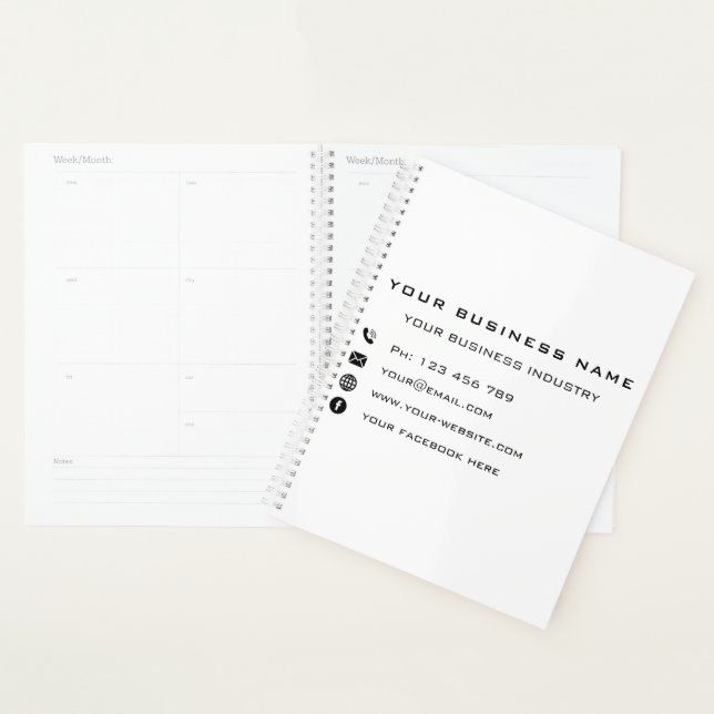 Ihr Firmenname Text Info Geschäftsplan Planer (Anzeige)