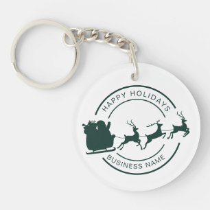 Ihr Firmenname Weihnachten Custom Swag Schlüsselanhänger