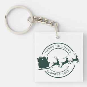 Ihr Firmenname Weihnachtsfeiertage Benutzerdefinie Schlüsselanhänger