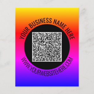 Ihr Flyer für die benutzerdefinierte QR-Werbeaktio