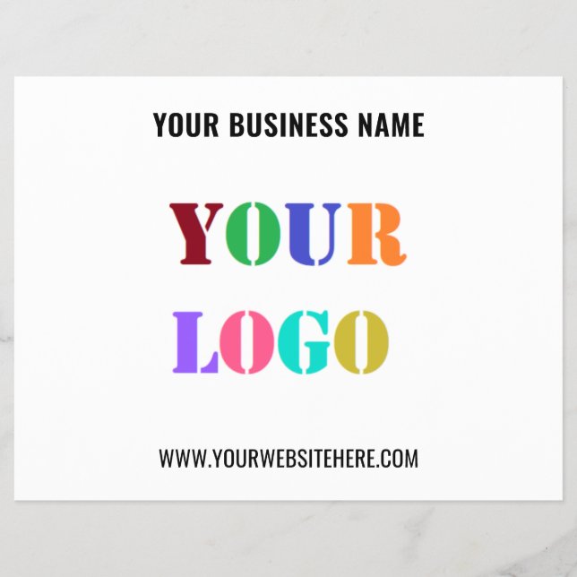Ihr Flyer für Firmenlogo Text Business Werbeaktion (Vorne)