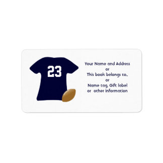 Ihr Football-Shirt mit American Football Labels Adressaufkleber