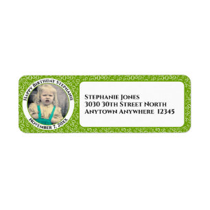 Ihr Foto 50. Geburtstagsnummer Patten Grün/Weiß