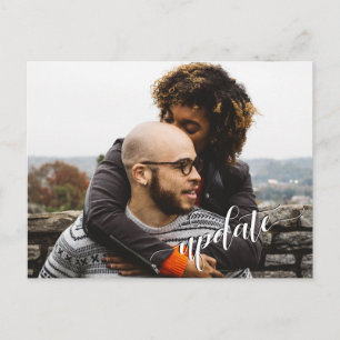 Ihr Foto + "Aktualisieren" Text Zurückgestellt Hoc Postkarte