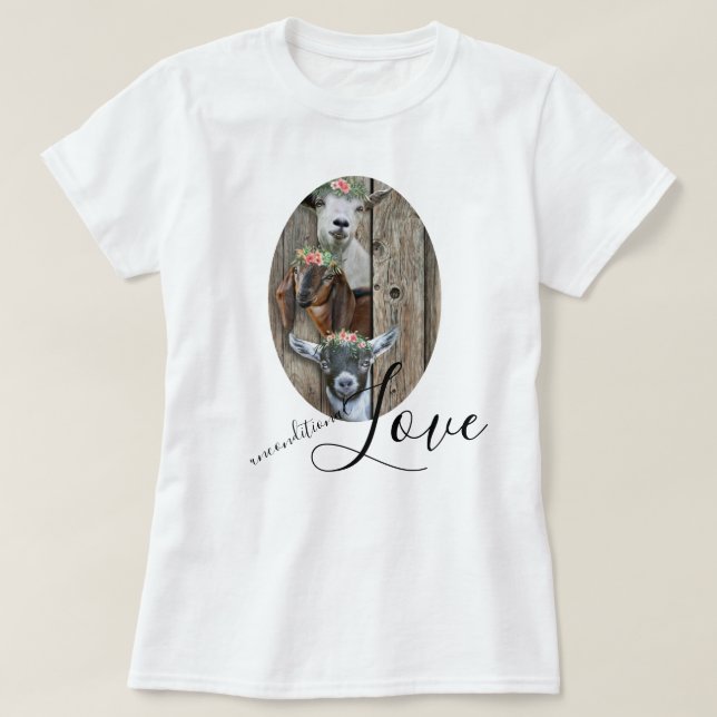 Ihr Foto bedingungslose Liebe T-Shirt (Design vorne)