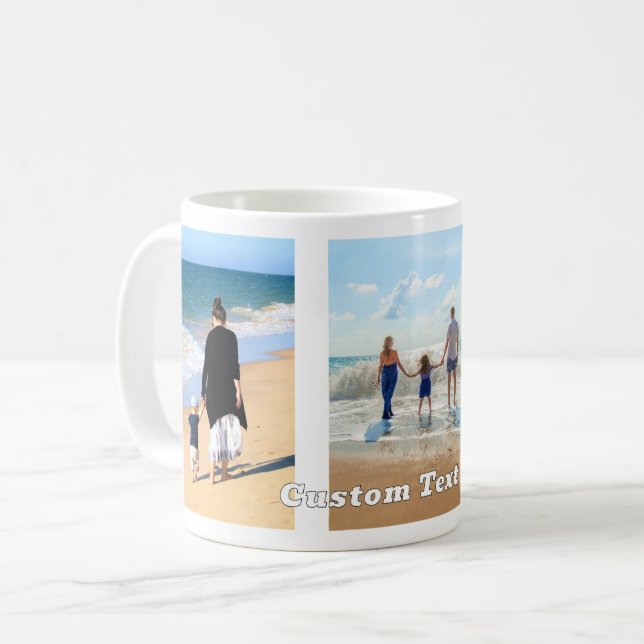 Ihr Foto Collage Coffee Tasse Geschenk für Ihren e (Vorderseite Links)