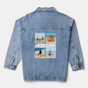 Ihr Foto Collage Denim Jacket mit benutzerdefinier Jeansjacke