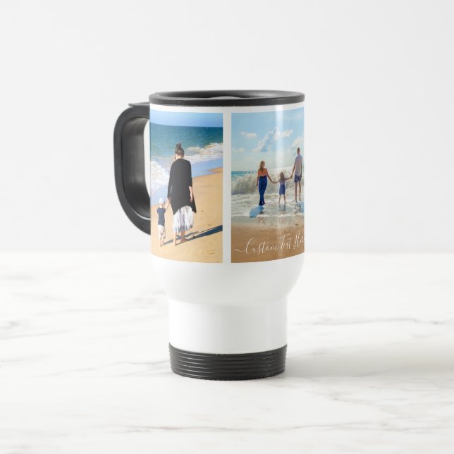 Ihr Foto Collage Travel Mug mit benutzerdefinierte Reisebecher (Vorderseite Links)