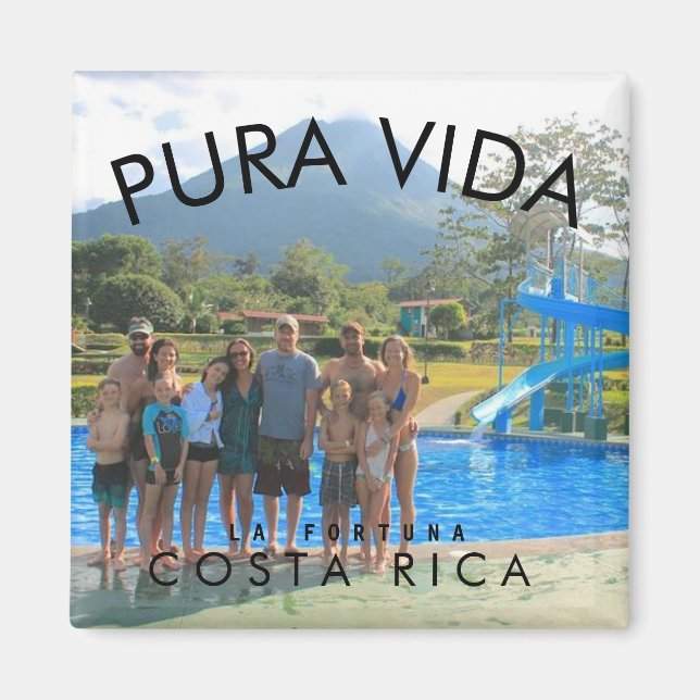 Ihr Foto Costa Rica Souvenir Magnet (Vorne)