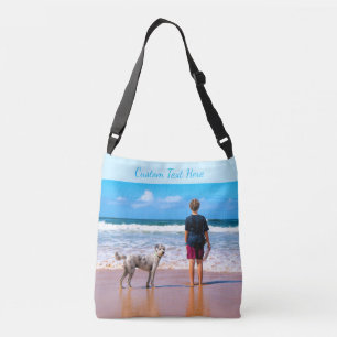 Ihr Foto-Crossbody-Bag mit benutzerdefiniertem Tex Tragetaschen Mit Langen Trägern