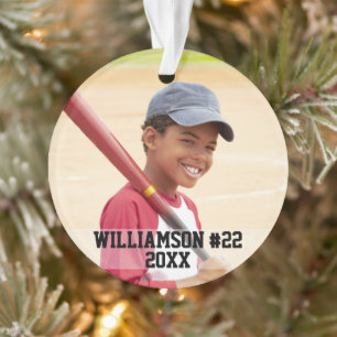 Ihr Foto Custom Baseball oder Ihr Sport Ornament