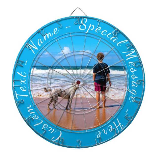 Ihr Foto Dart Board Geschenk mit benutzerdefiniert Dartscheibe (vorne)