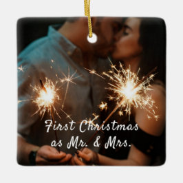 Ihr Foto Erste Weihnachtsfeier Keramikornament