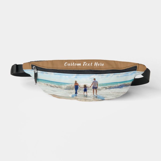 Ihr Foto Fanny Pack mit benutzerdefinierten Text-  Bauchtasche (Vorderseite)