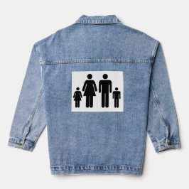 Ihr Foto für Ihre Familie Jeansjacke