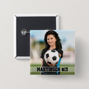 Ihr Foto für Ihren eigenen Fußball oder Ihren Spor Button