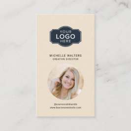 Ihr Foto für Logos und QR-Code Mitarbeiter Visitenkarte