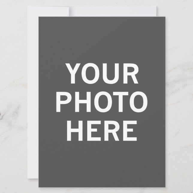 Ihr Foto hier Feiertagskarte (Vorderseite)