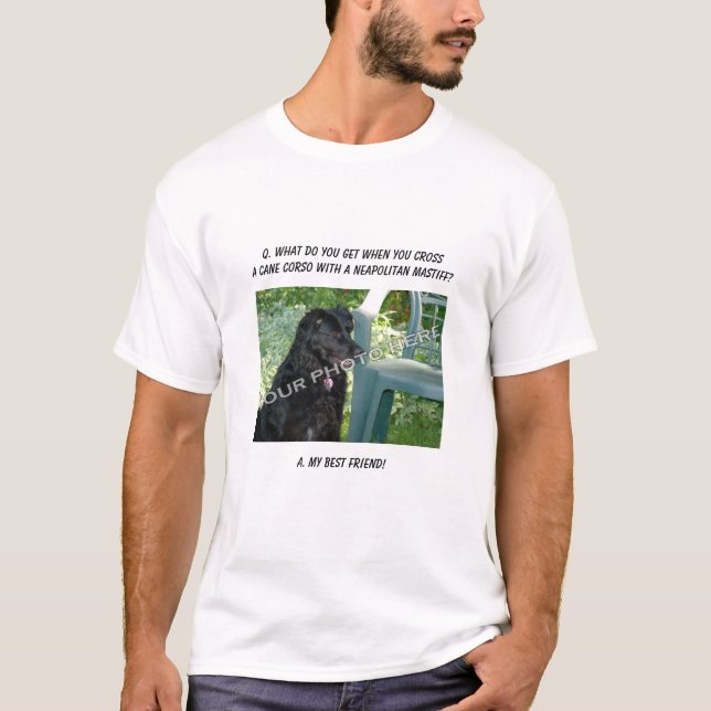 Ihr Foto hier! Meine bester Freund-Stock Corso T-Shirt (Vorderseite)