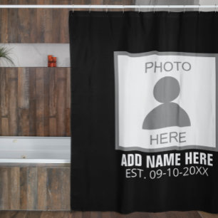 Ihr Foto hier Name und Alter Duschvorhang