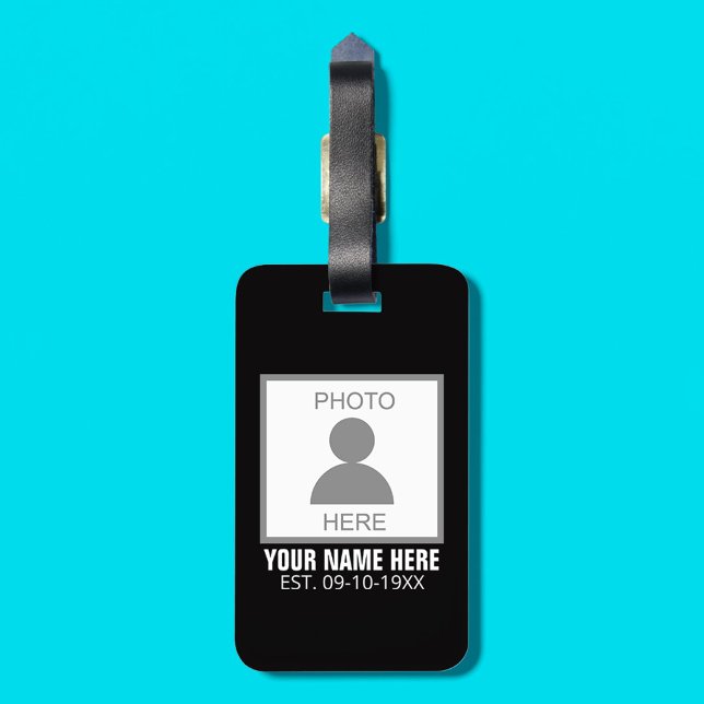 Ihr Foto hier Name und Alter Gepäckanhänger (Von Creator hochgeladen)