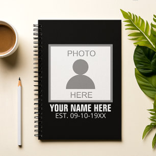 Ihr Foto hier Name und Alter Notizblock