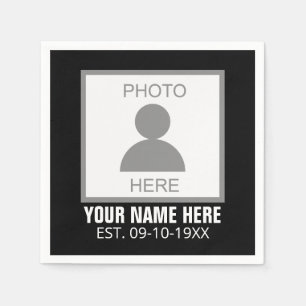 Ihr Foto hier Name und Alter Serviette