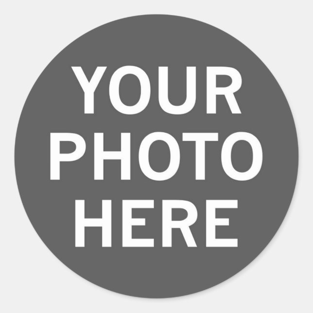 Ihr Foto hier Runder Aufkleber (Vorderseite)