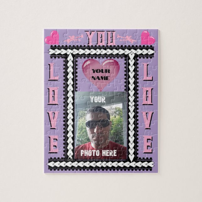 Ihr Foto hier Valentinstag Puzzle (Vertikal)