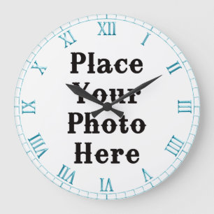 Ihr Foto hier Wall Clock Große Wanduhr