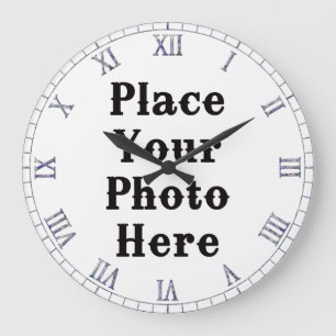 Ihr Foto hier Wall Clock Große Wanduhr