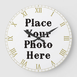 Ihr Foto hier Wall Clock Große Wanduhr