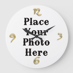 Ihr Foto hier Wall Clock Große Wanduhr