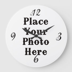 Ihr Foto hier Wall Clock Große Wanduhr