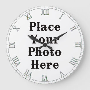 Ihr Foto hier Wall Clock Große Wanduhr