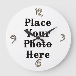 Ihr Foto hier Wall Clock Große Wanduhr