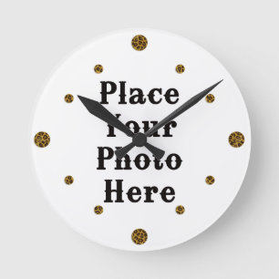 Ihr Foto hier Wall Clock Runde Wanduhr
