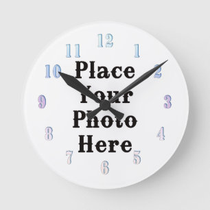 Ihr Foto hier Wall Clock Runde Wanduhr