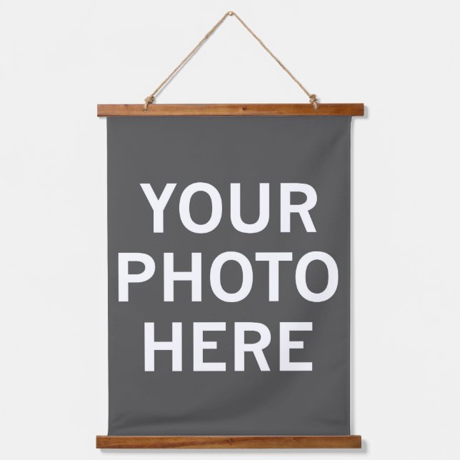 Ihr Foto hier Wandteppich Mit Holzrahmen (Vorderseite)