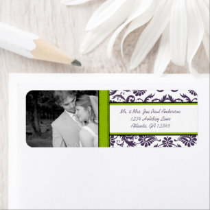 Ihr Foto Hochzeit Vintage Apple Green Damask