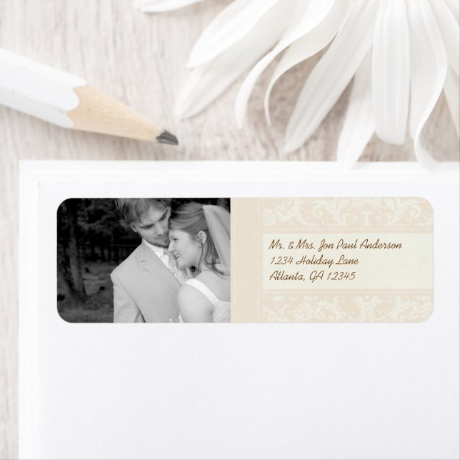 Ihr Foto Hochzeit Vintager Peony Damask (Insitu)