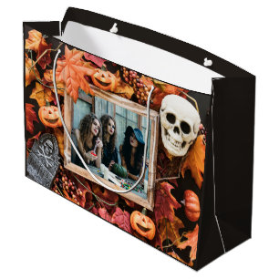 IHR FOTO in einem Halloween Rahmen großen Geschenk Große Geschenktüte