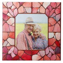 IHR Foto in Imitaten Stainless-Glasrahmen Fliese