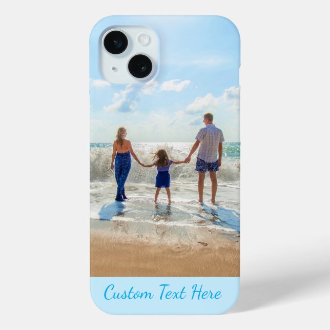 Ihr Foto iPhone Case Geschenk mit benutzerdefinier (Rückseite)