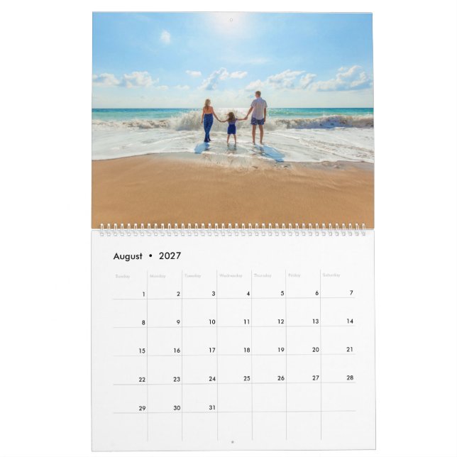 Ihr Foto Kalendergeschenk mit benutzerdefiniertem  Kalender (Aug 2027)