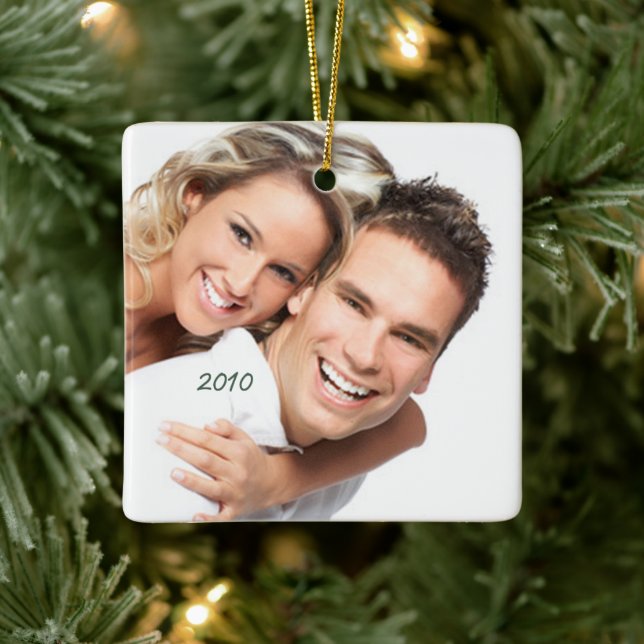 Ihr Foto Kronleuchter & Vögel auf blühender Zweigs Keramikornament (Baum)