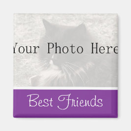Ihr Foto - Lila Magnet der besten Freunde