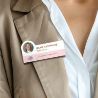 Ihr Foto Logo Titel Girl Blush Pink Weißer Name
