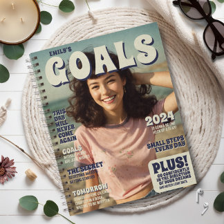 Ihr Foto Magazine Cover Goal Planner für 2024 Planer
